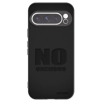 Picasee silikonowe czarne etui na Google Pixel 9 Pro XL - No Excuses