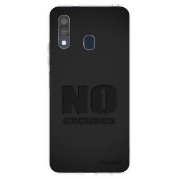 Picasee silikonowe przeźroczyste etui na Samsung Galaxy A40 A405F - No Excuses