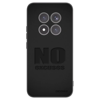 Picasee silikonowe czarne etui na Xiaomi Redmi Note 15 Pro+ - No Excuses