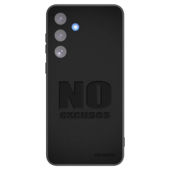 Picasee silikonowe czarne etui na Samsung Galaxy S25 FE 5G - No Excuses