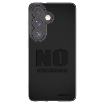 Picasee silikonowe czarne etui na Samsung Galaxy S26 - No Excuses