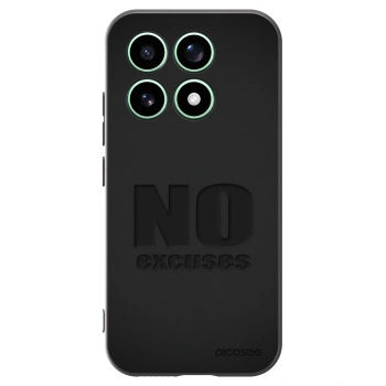 Picasee silikonowe czarne etui na Xiaomi 17 - No Excuses