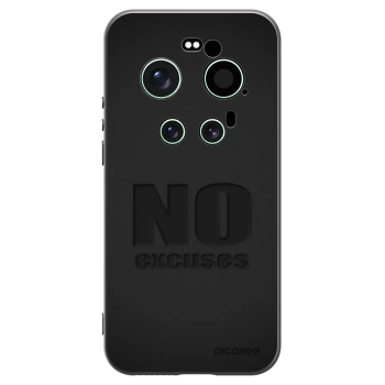 Picasee silikonowe czarne etui na Xiaomi 17 Ultra - No Excuses