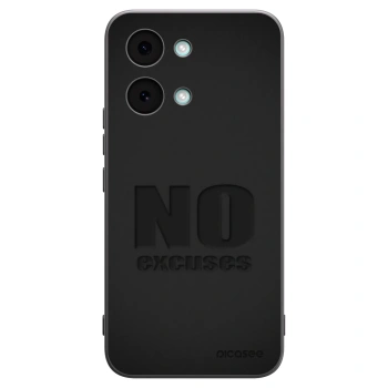 Picasee silikonowe czarne etui na Xiaomi Poco X8 Pro Max - No Excuses