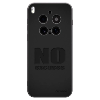 Picasee silikonowe czarne etui na Vivo X300 Pro - No Excuses