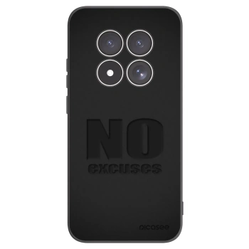 Picasee silikonowe czarne etui na Xiaomi Redmi Note 15 Pro 5G - No Excuses