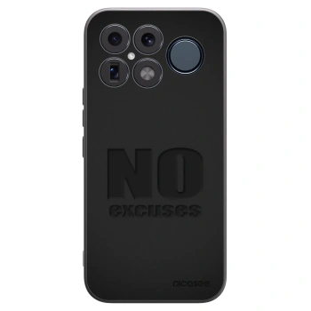 Picasee silikonowe czarne etui na Xiaomi Poco F8 Ultra - No Excuses