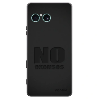 Picasee silikonowe czarne etui na Sony Xperia 10 VII - No Excuses