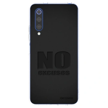 Picasee silikonowe przeźroczyste etui na Xiaomi Mi 9 SE - No Excuses