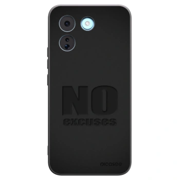 Picasee silikonowe czarne etui na Xiaomi Redmi Note 17 Pro MAX 5G - No Excuses