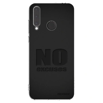 Picasee silikonowe przeźroczyste etui na Honor 20 Lite - No Excuses