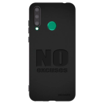 Picasee silikonowe czarne etui na Honor 20 Lite - No Excuses