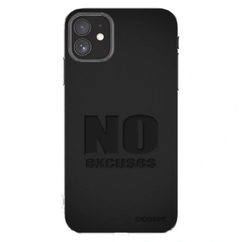 Picasee silikonowe przeźroczyste etui na Apple iPhone 11 - No Excuses