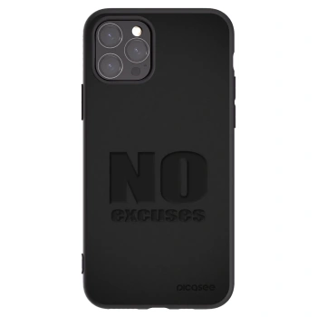Picasee silikonowe czarne etui na Apple iPhone 11 Pro - No Excuses
