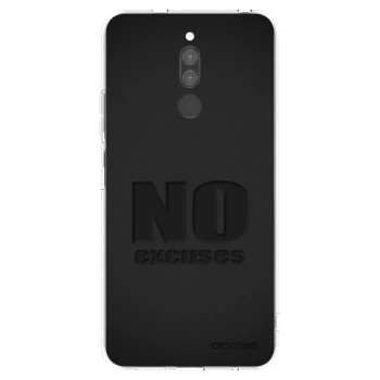 Picasee silikonowe przeźroczyste etui na Xiaomi Redmi 8 - No Excuses
