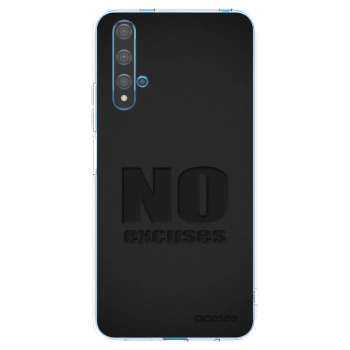 Picasee silikonowe przeźroczyste etui na Huawei Nova 5T - No Excuses