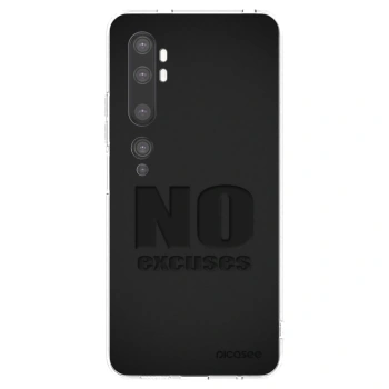 Picasee silikonowe przeźroczyste etui na Xiaomi Mi Note 10 (Pro) - No Excuses