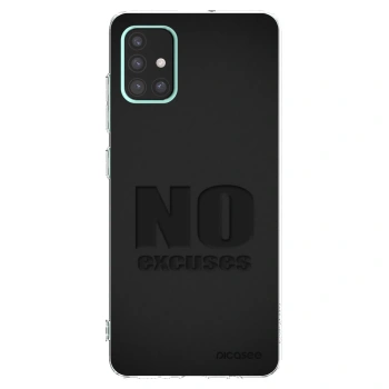 Picasee silikonowe przeźroczyste etui na Samsung Galaxy A51 A515F - No Excuses