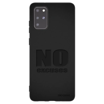 Picasee silikonowe czarne etui na Samsung Galaxy S20+ G985F - No Excuses