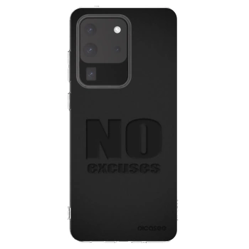 Picasee silikonowe przeźroczyste etui na Samsung Galaxy S20 Ultra 5G G988F - No Excuses