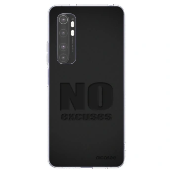 Picasee silikonowe przeźroczyste etui na Xiaomi Mi Note 10 Lite - No Excuses