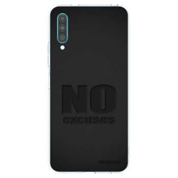 Picasee silikonowe przeźroczyste etui na Samsung Galaxy A30s A307F - No Excuses