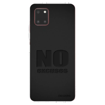 Picasee silikonowe przeźroczyste etui na Samsung Galaxy Note 10 Lite N770F - No Excuses