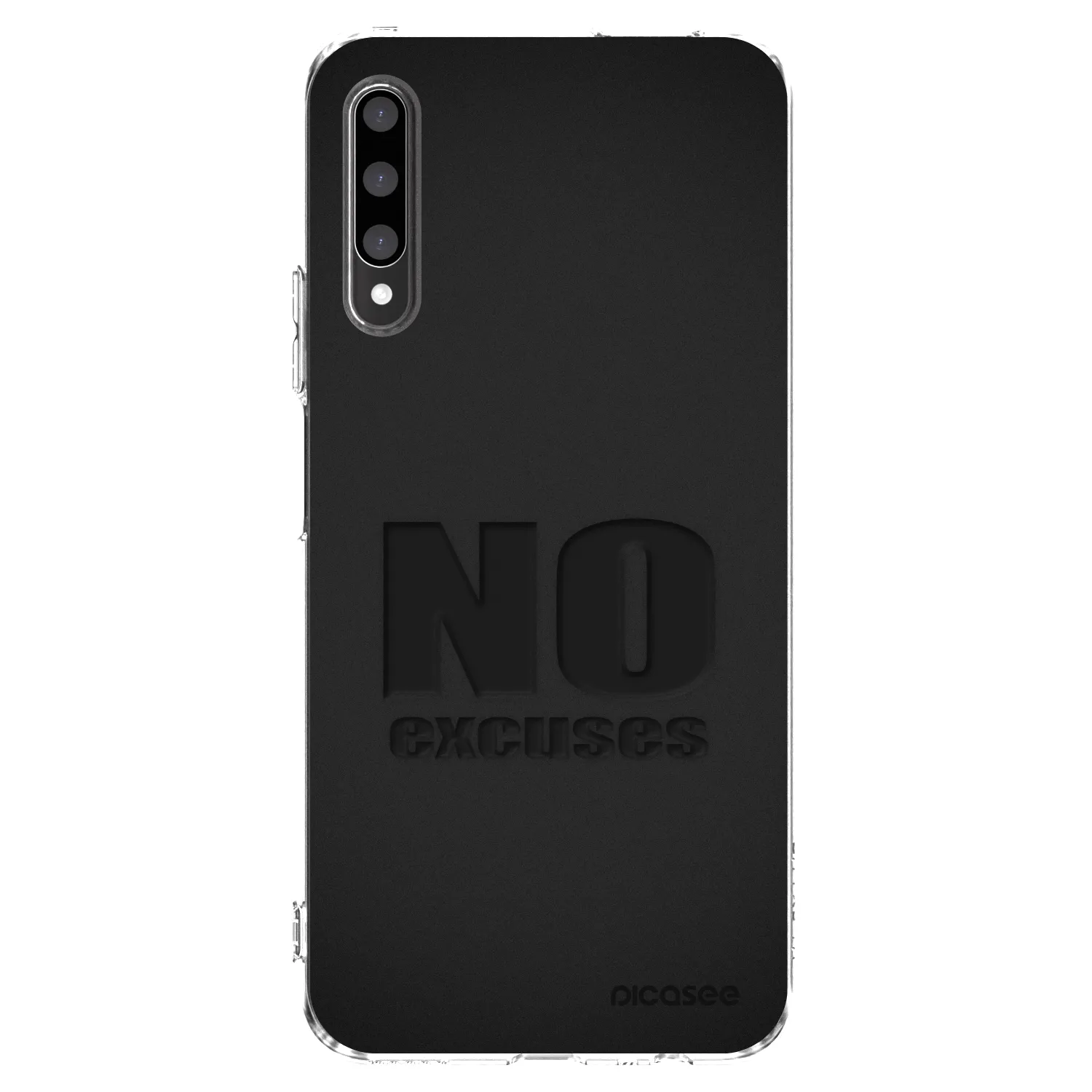 Picasee silikonowe przeźroczyste etui na Honor 9X Pro - No Excuses