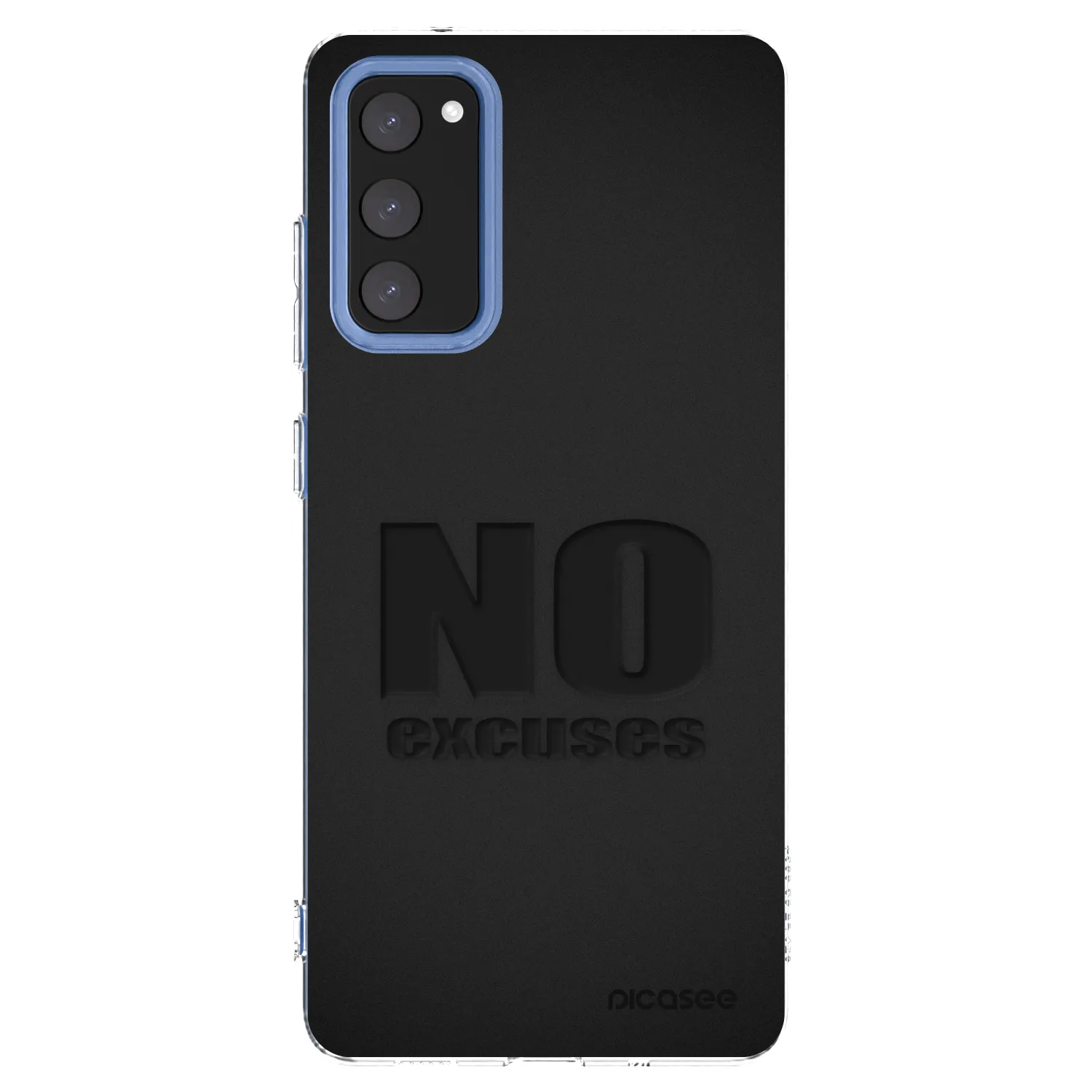Picasee silikonowe przeźroczyste etui na Samsung Galaxy S20 FE - No Excuses