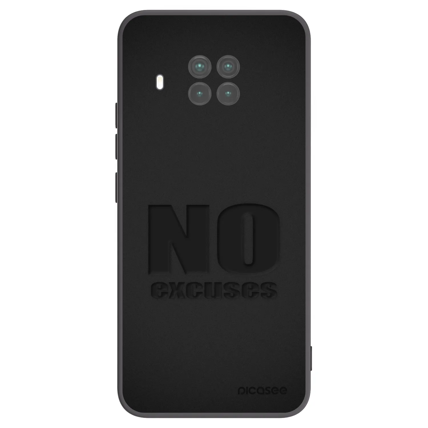 Picasee silikonowe czarne etui na Xiaomi Mi 10T Lite - No Excuses