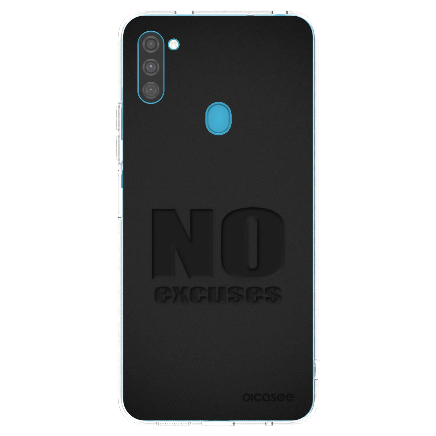 Picasee silikonowe przeźroczyste etui na Samsung Galaxy M11 - No Excuses