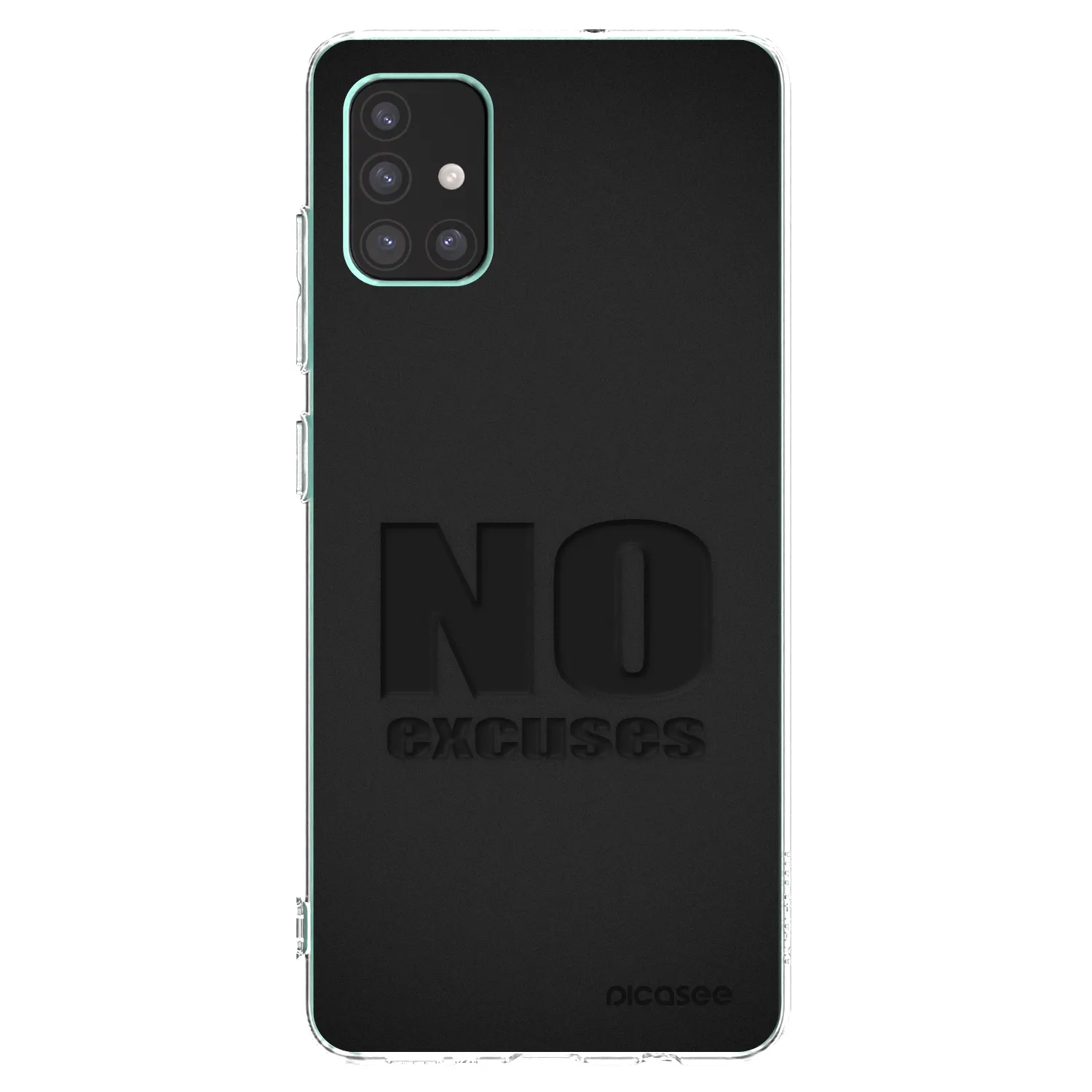 Picasee silikonowe przeźroczyste etui na Samsung Galaxy M51 M515F - No Excuses