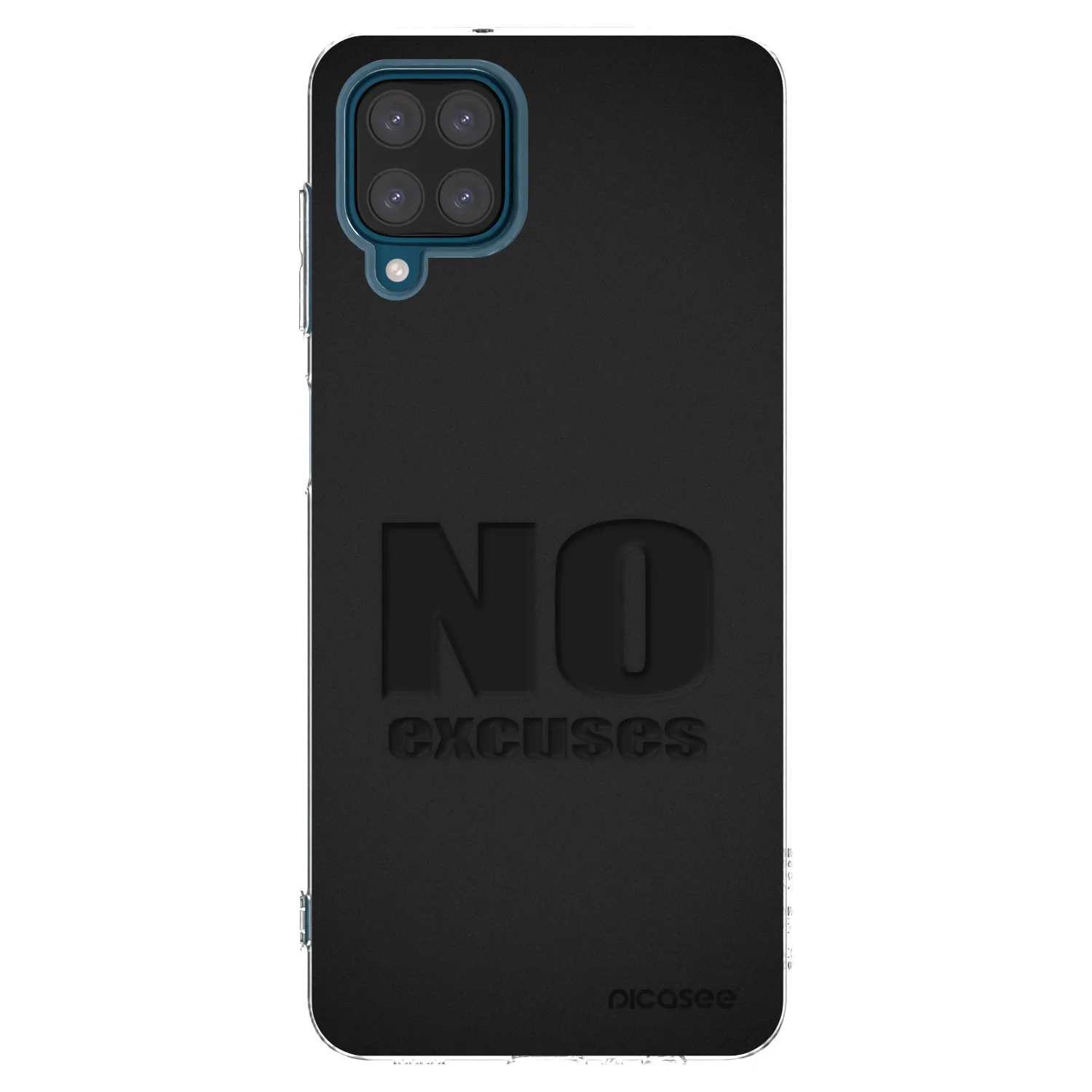 Picasee silikonowe przeźroczyste etui na Samsung Galaxy A12 A125F - No Excuses