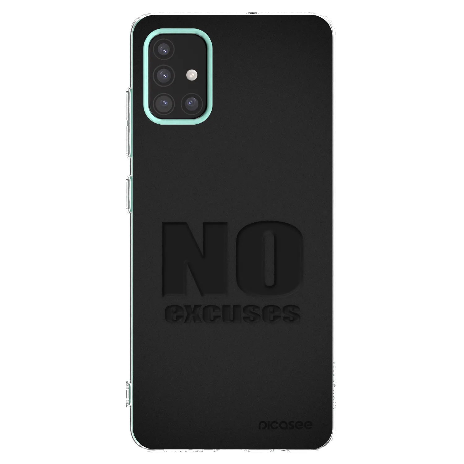 Picasee silikonowe przeźroczyste etui na Samsung Galaxy M31s - No Excuses