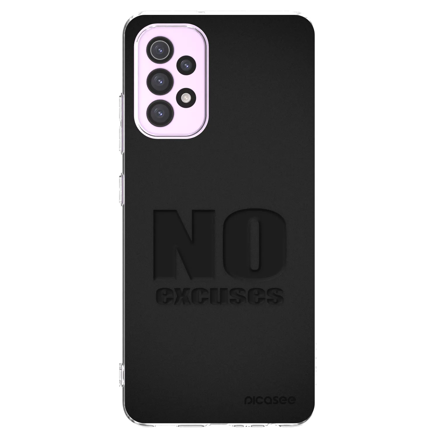 Picasee silikonowe przeźroczyste etui na Samsung Galaxy A32 5G A326B - No Excuses