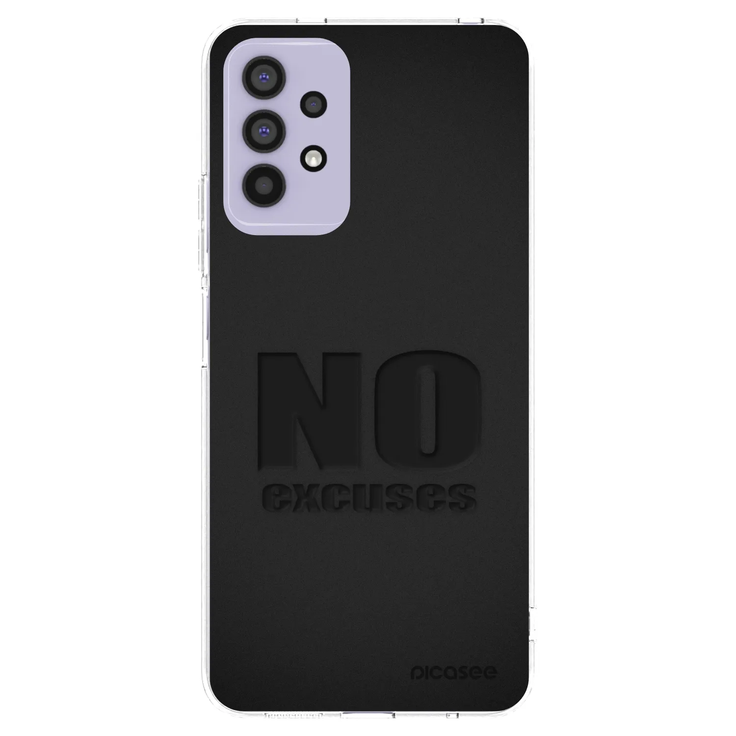 Picasee silikonowe przeźroczyste etui na Samsung Galaxy A32 4G SM-A325F - No Excuses
