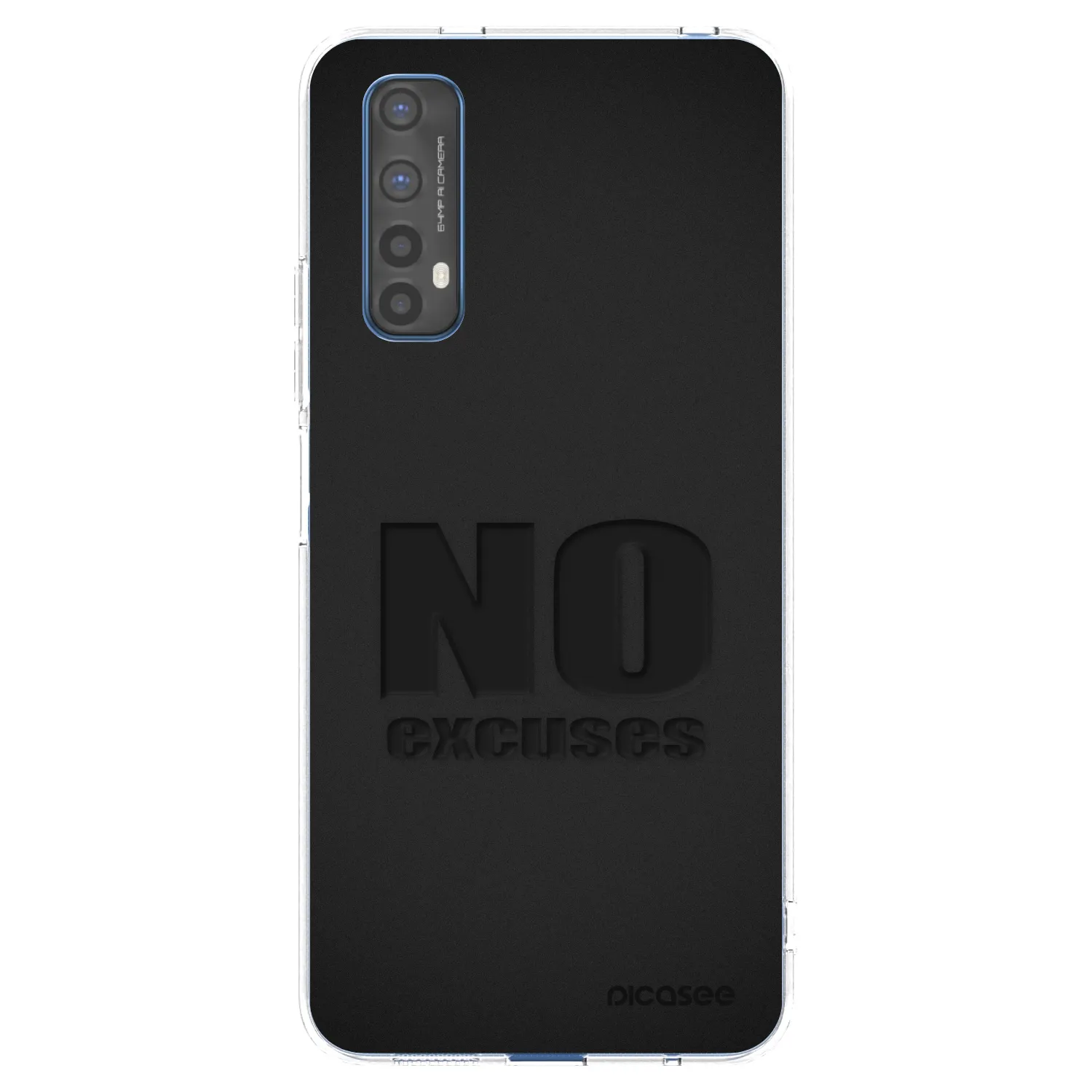 Picasee silikonowe przeźroczyste etui na Realme 7 - No Excuses