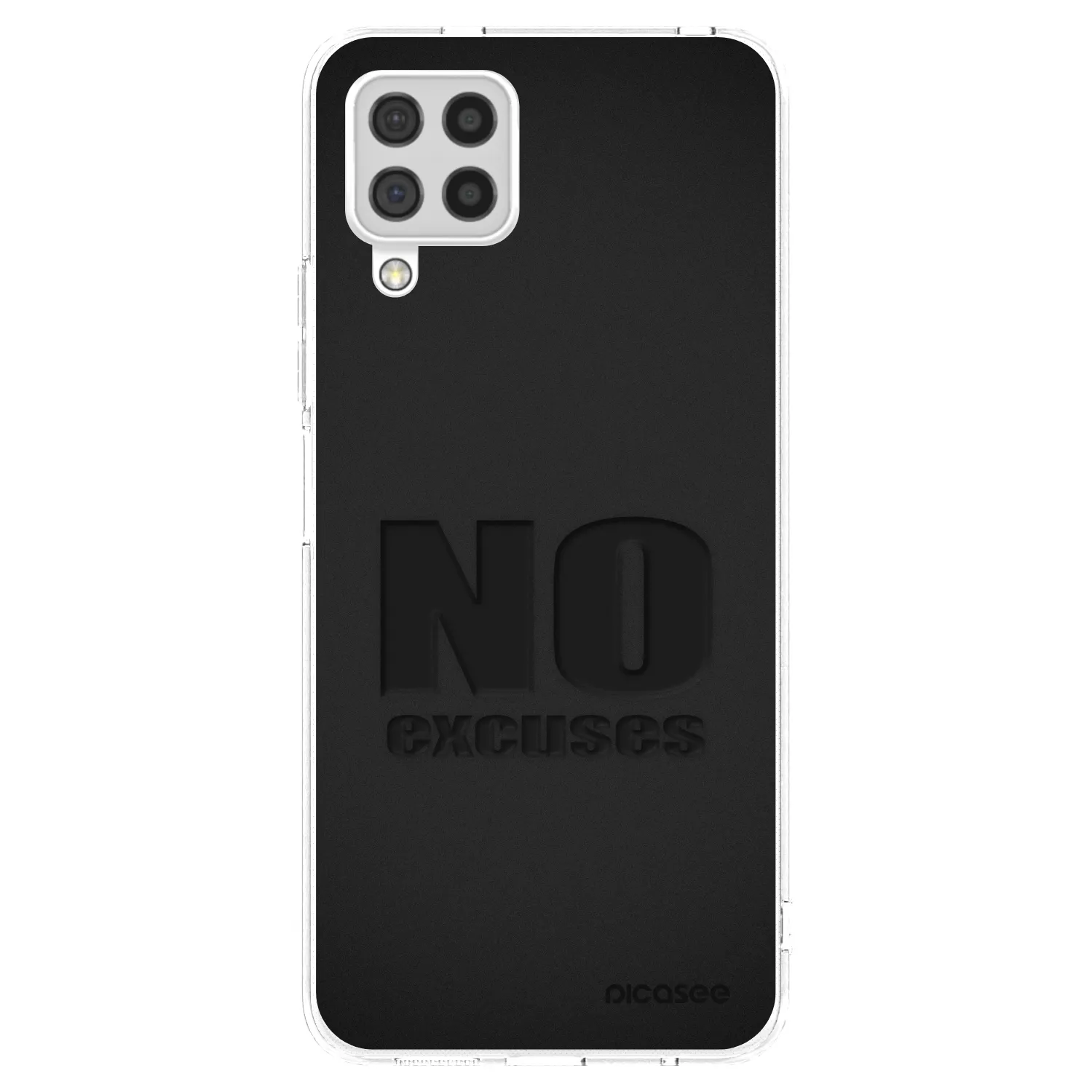 Picasee silikonowe przeźroczyste etui na Samsung Galaxy A22 A225F 4G - No Excuses