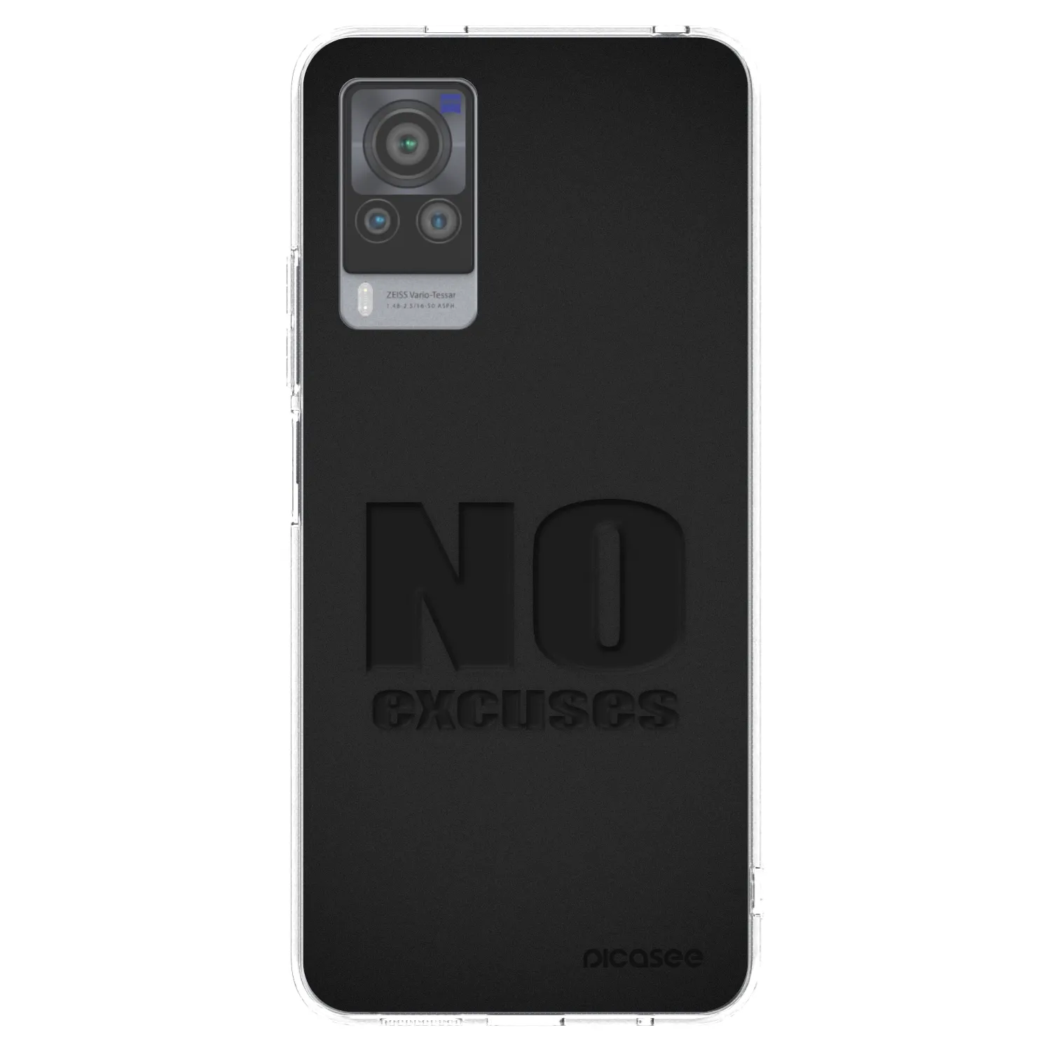 Picasee silikonowe przeźroczyste etui na Vivo X60 Pro 5G - No Excuses