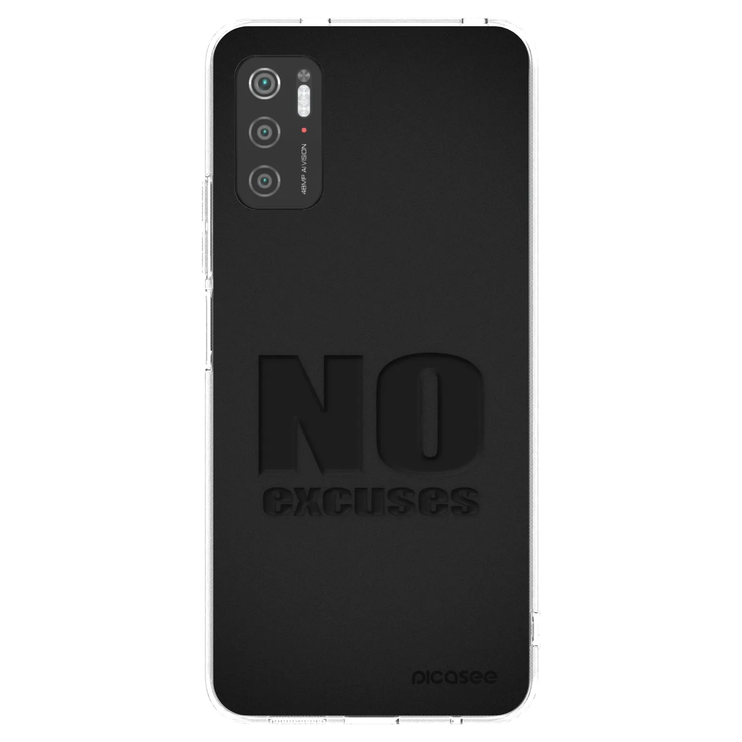 Picasee silikonowe przeźroczyste etui na Xiaomi Poco M3 Pro 5G - No Excuses
