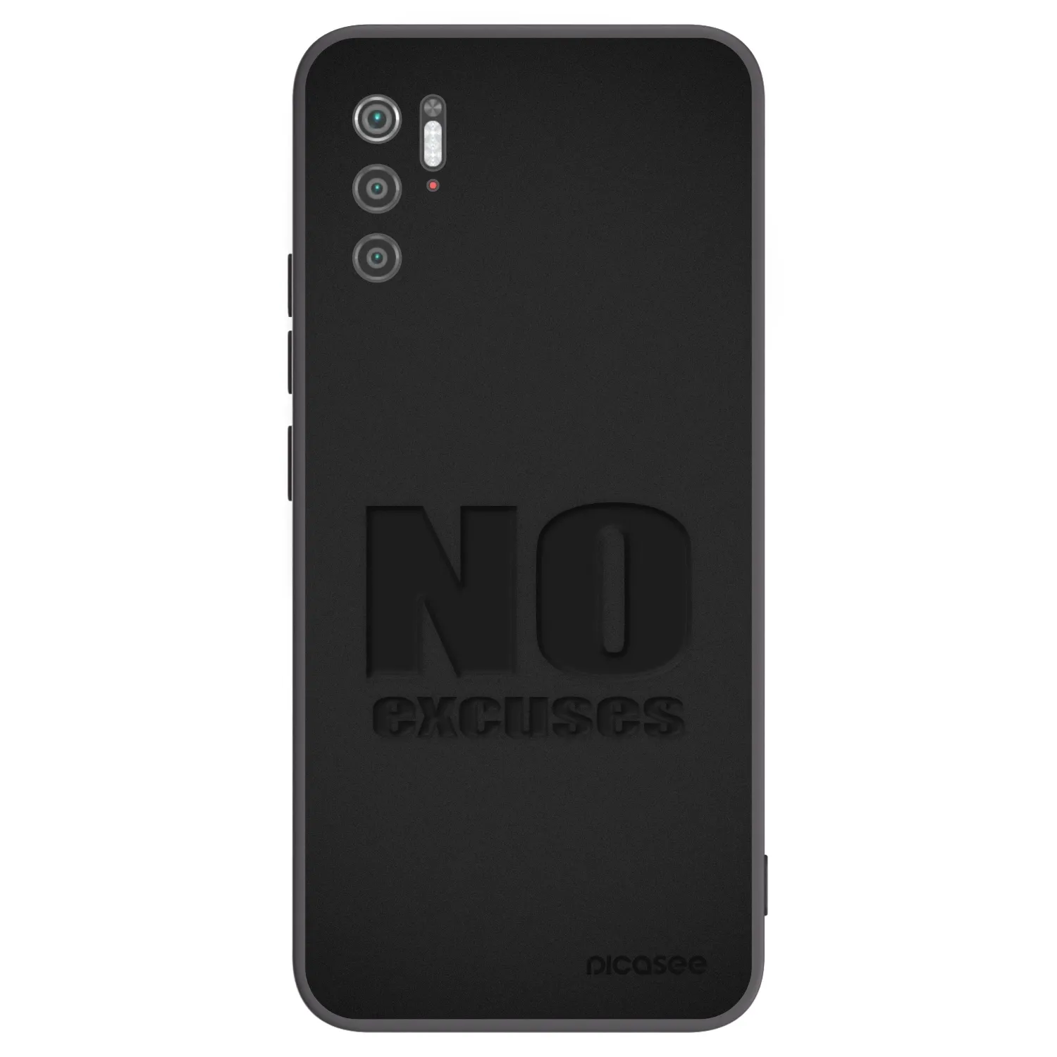 Picasee silikonowe czarne etui na Xiaomi Poco M3 Pro 5G - No Excuses