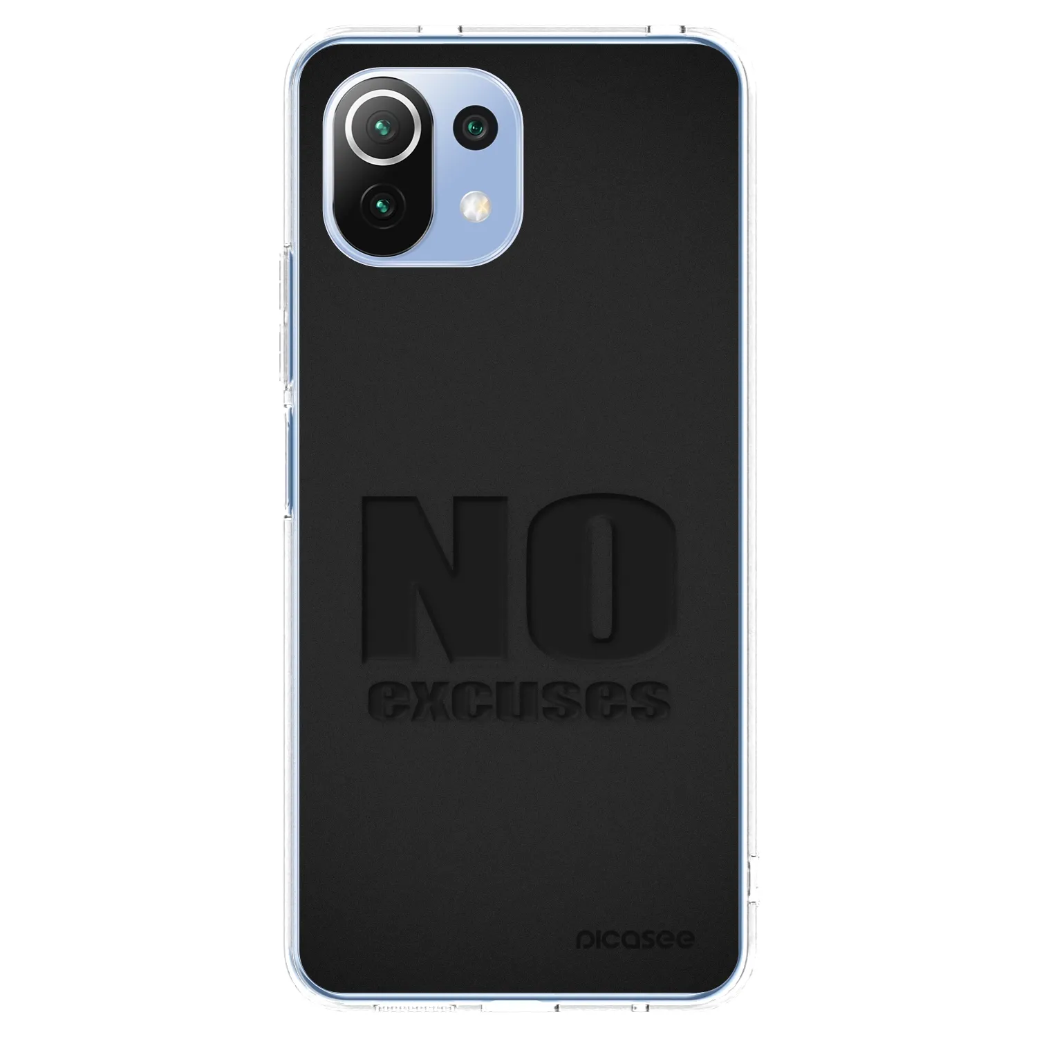 Picasee silikonowe przeźroczyste etui na Xiaomi 11 Lite 5G NE - No Excuses
