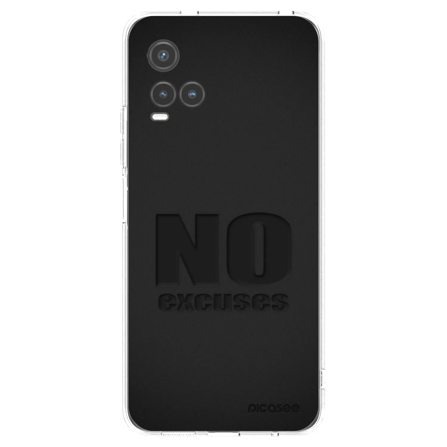 Picasee silikonowe przeźroczyste etui na Vivo Y33s - No Excuses