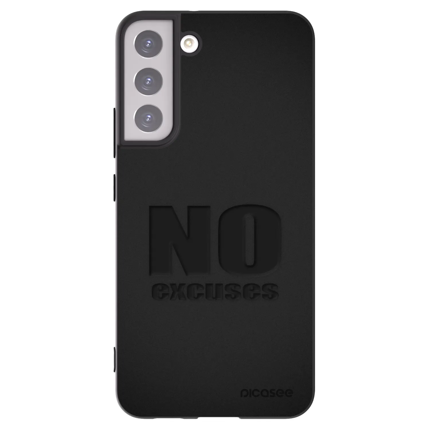 Picasee silikonowe czarne etui na Samsung Galaxy S22+ 5G - No Excuses