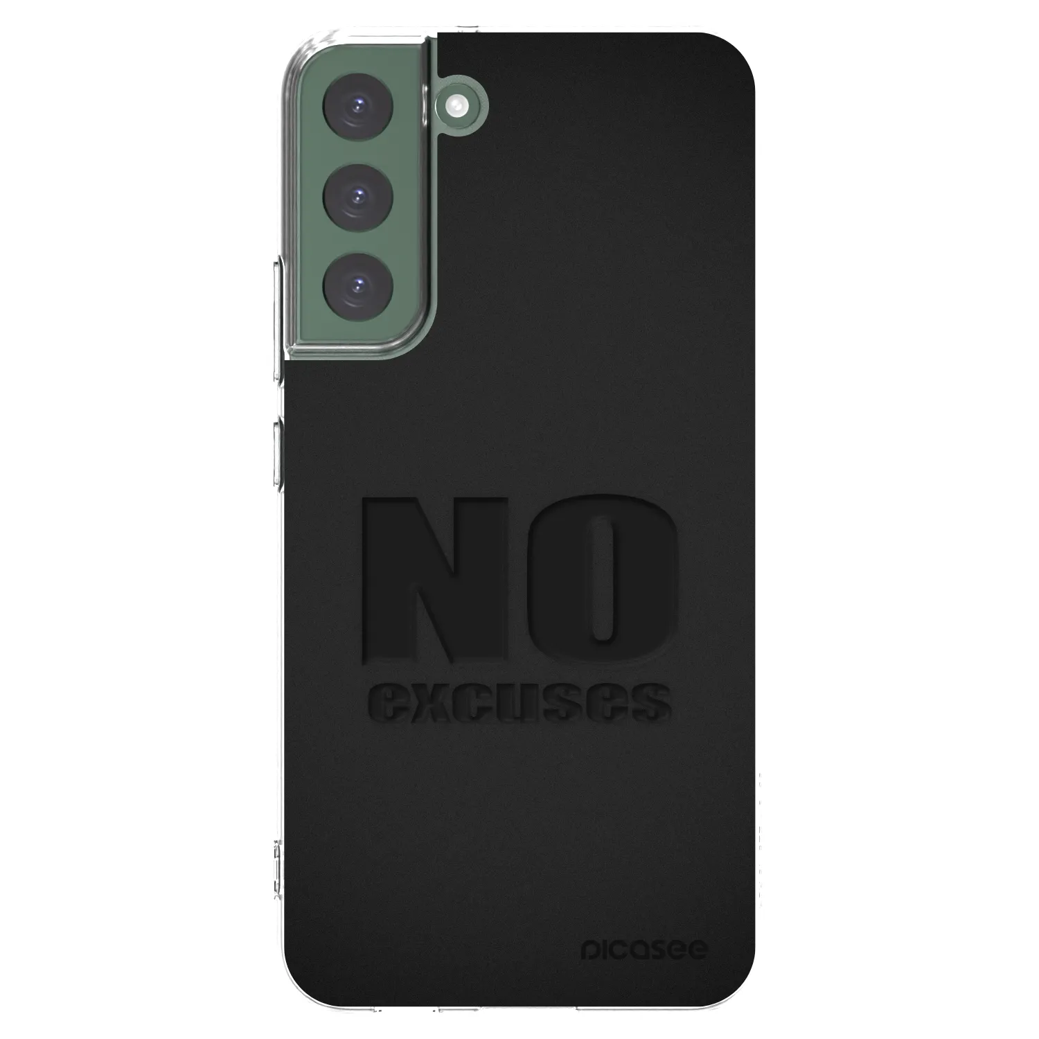 Picasee silikonowe przeźroczyste etui na Samsung Galaxy S22+ 5G - No Excuses