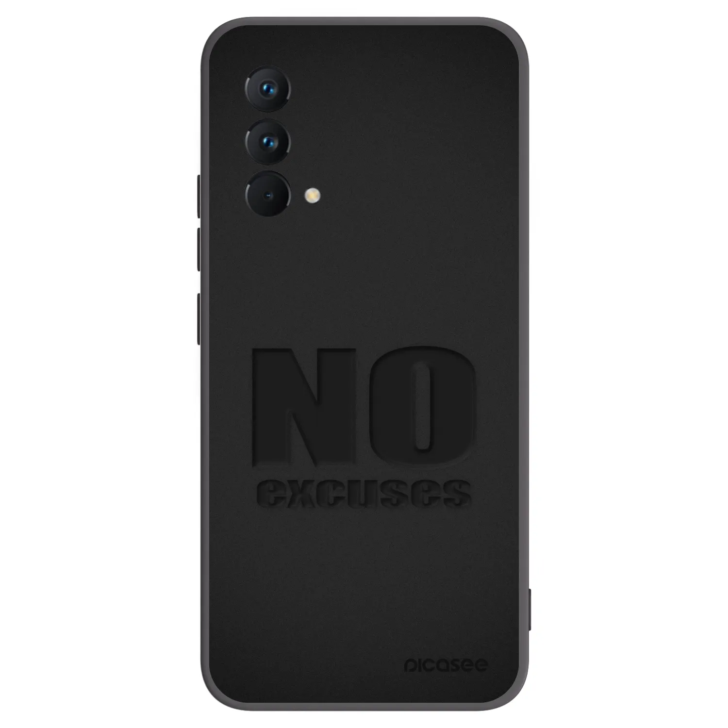 Picasee silikonowe czarne etui na Realme GT Master Edition 5G - No Excuses