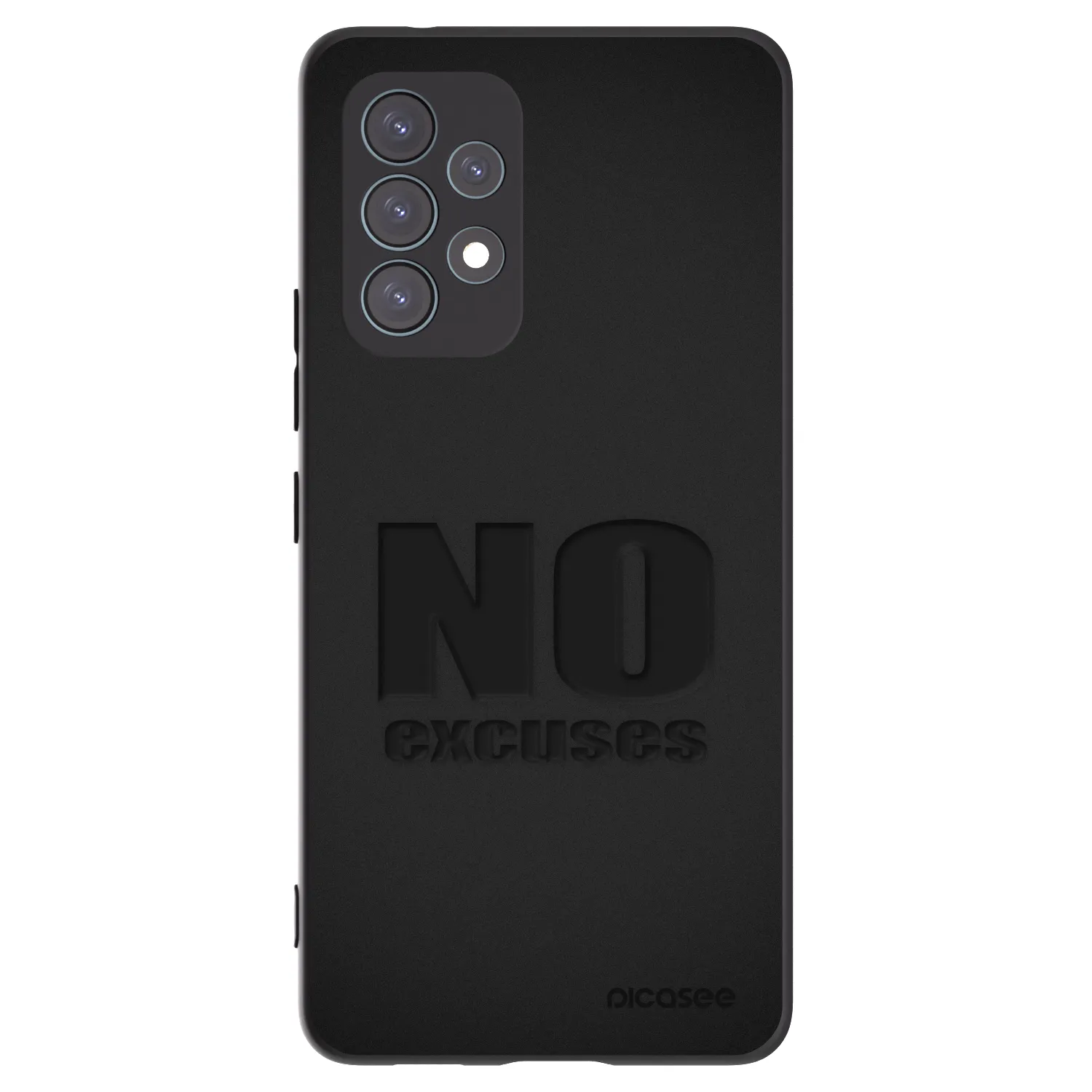 Picasee silikonowe czarne etui na Samsung Galaxy A53 5G A536 - No Excuses