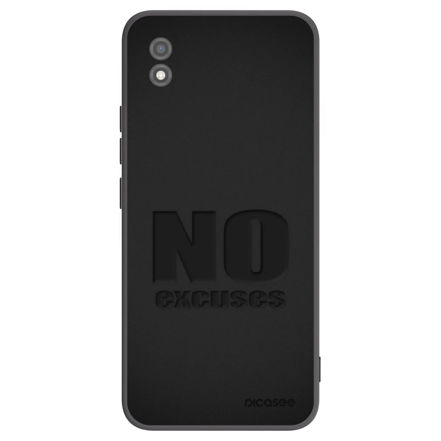 Picasee silikonowe czarne etui na Realme C11 (2021) - No Excuses