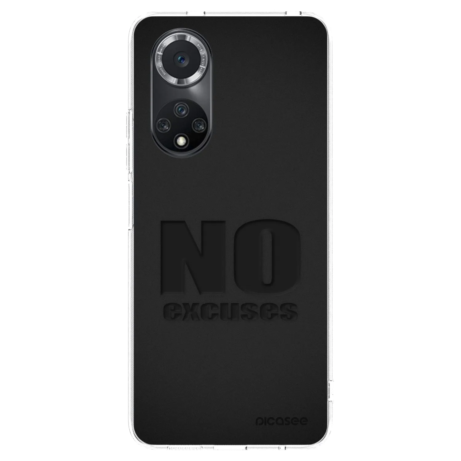 Picasee silikonowe przeźroczyste etui na Huawei Nova 9 SE - No Excuses