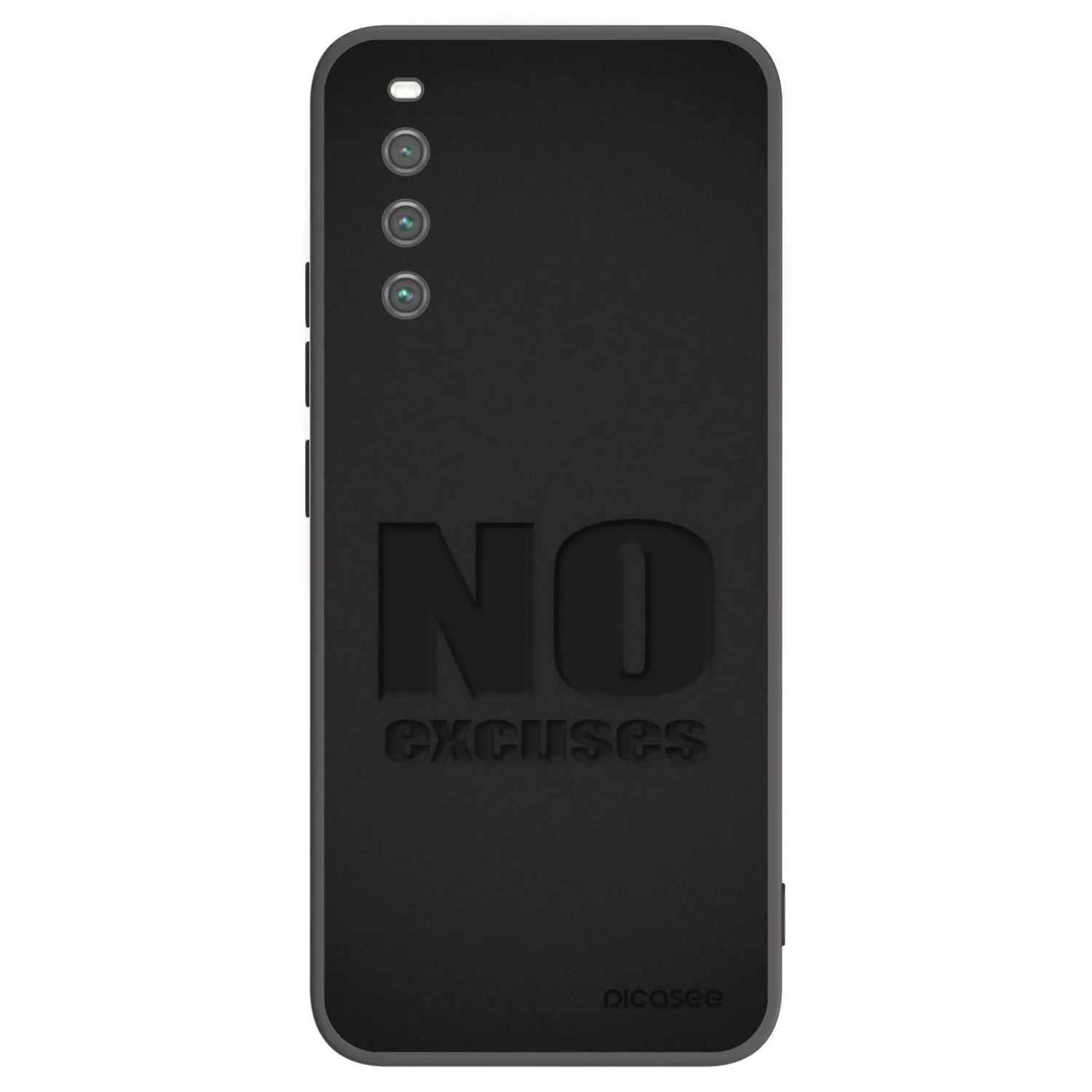 Picasee silikonowe czarne etui na Sony Xperia 10 IV 5G - No Excuses